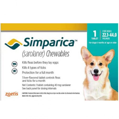 Simparica Chewables 1Strip 6 Tablet for 10-20 kg Dogs for Lice Prevention Control of Ticks & Flea by Fifozone (B0BSWSHYVM) Amazon Price History, Amazon Price Tracker