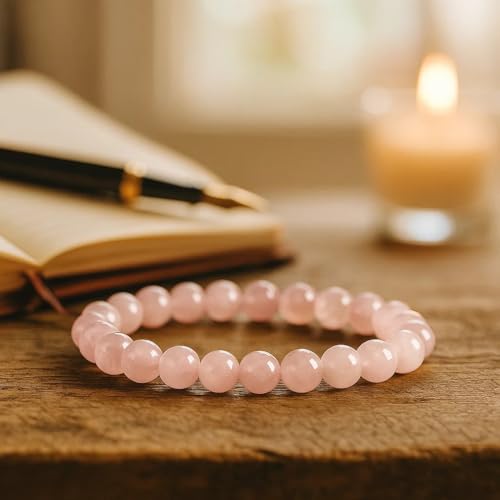 Cherry Tree Collection - Small, Medium, Large Sizes - Gemstone Beaded Bracelets For Women and Men - 8mm Round Beads3