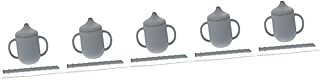 ibasenice Copo De Água Para Crianças 5 Peças Copo De Água Para Crianças Copo De Palha Infantil Copos De Silicone Para Bebê Garrafa De Água Copo Com Canudo Copo De Palha De Bebê Copo