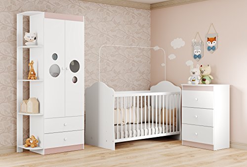 Multimóveis Cômoda Ping Pong 3 Gavetas Flex, Multicor