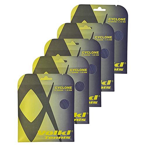 Volkl Cyclone Cordage - Raqueta para Adulto, Unisex, Color Negro, 18 g
