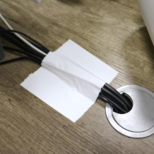 Image of JIALAI HOME White Gaffers Tape 3 inch - 30 Yards x 3 inches - 4 Pack White Gaff Tape, Multipurpose Waterproof Rubber Adhesive No Residue Non-Reflective Matte Gaffer Tape