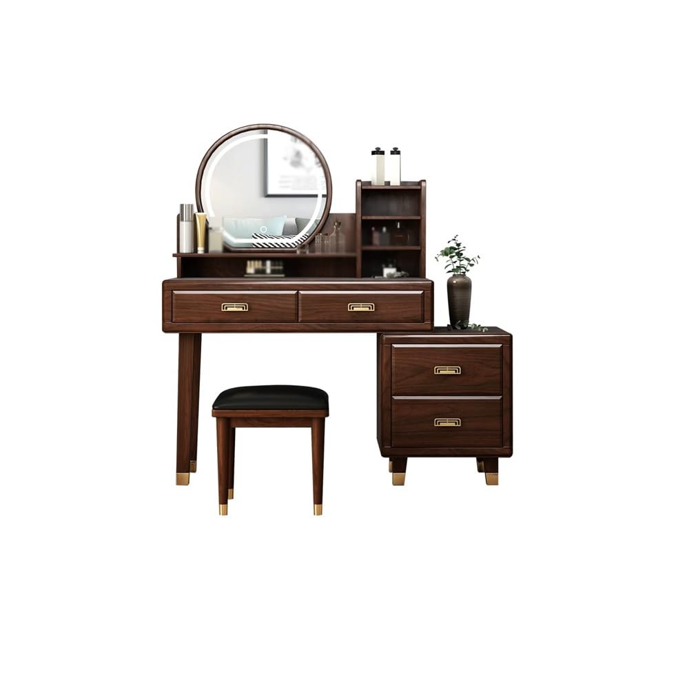 ENGENDER Vanidad Maquillaje Tocador de Madera Estilo Chino, Dormitorio con Armario, tocador Tocador