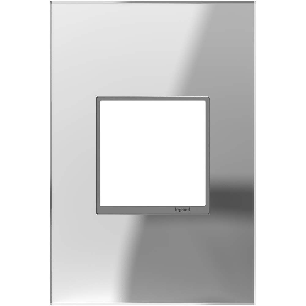 Plaque murale miroir 1 gang au design élégant pour sublimer vos interrupteurs