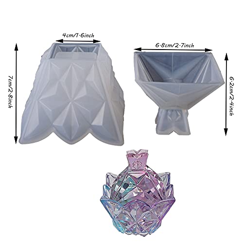 Siliconen Mallen Diy Opbergdoos Crystal Epoxy Opbergdoos Mold Crystal Epoxy Piramide Epoxy Hars Gieten Crystal Epoxy… - Afbeelding 3