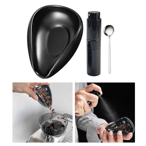 Cuillère et assiette à haricots cuits en céramique pour échantillon de café - 3