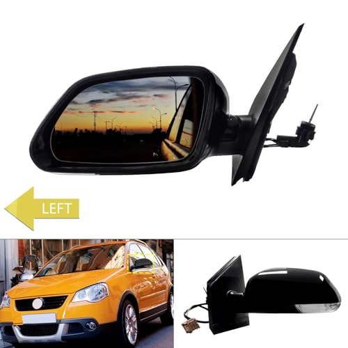 Rétroviseur gauche Polo MK4 mécanique avec commande par câble de commande noir