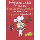 Designer Greetings Chef Holding Gold Spoon: Dessert Made with Special Ingredient 3D Spring Activated...