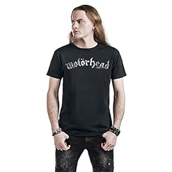 Motörhead Logo Homme T-Shirt Manches Courtes Noir Regular/Coupe Standard - Les Beatles, Paul McCartney, John Lennon, RIngo Starr, George Harrison Motörhead Logo Homme T-Shirt Manches Courtes Noir Regular/Coupe Standard – Image 4