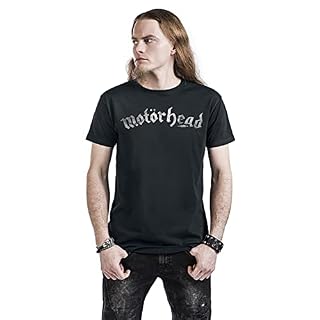 Motörhead Logo Homme T-Shirt Manches Courtes Noir Regular/Coupe Standard - Les Beatles, Paul McCartney, John Lennon, RIngo Starr, George Harrison Motörhead Logo Homme T-Shirt Manches Courtes Noir Regular/Coupe Standard – Image 4