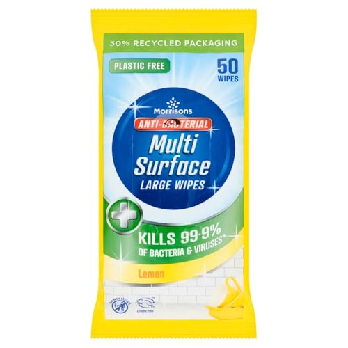 Morrisons Antibacterial Wipes Lemon 50pk