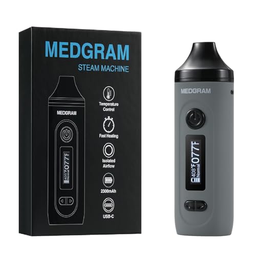 Premium Vaporizer, Präzise Temperatureinstellung, 149-224℃ | Sehr kompakt | Edelstahl-Kammer | LCD Display, Ideal für Anfänger