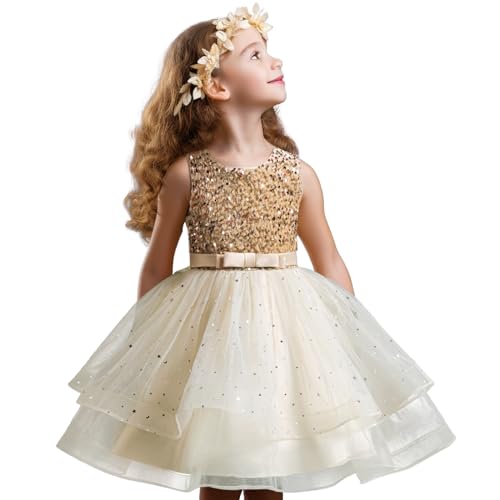 Nileafes Flower Girl Princess Dresses Birthday Party Ball Gown