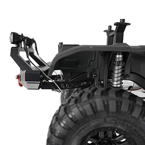 XUNJIAJIE Stahl Vordere Stoßstange mit Schäkel für Axial SCX10/SCX10 II 90046 1/10th Crawler Auto