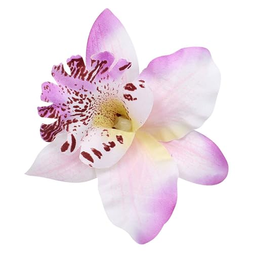 手作り蘭の生地のヘアクリップエレガントなスタイル大人と子供向けの複数のカラーバレット耐久性ファブリッククリップ