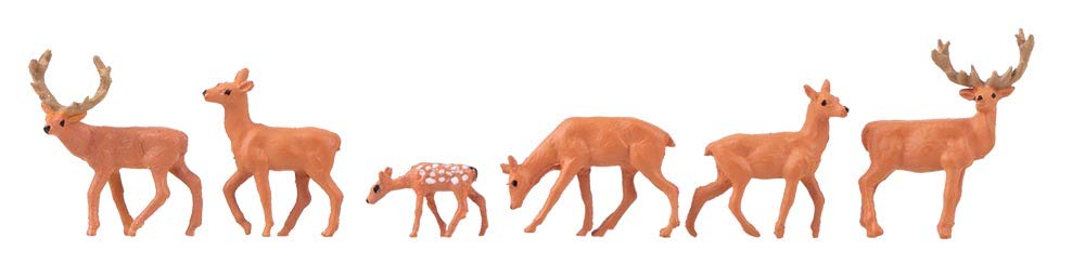 Faller 151907 HO Scale Red Deer pkg(6)