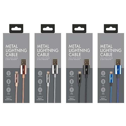 Zale Yardley Charging Cable, I-phone Cable 1meter, Fast Charger, Data Transfer, 3A Nylon Braided - Image 4