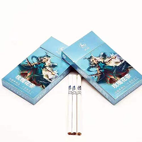 HUWOYMX Green Tea Herbal Cigarettes, Chinese Herbal Cigarettes Smoke-Free and Nicotine-Free, Cigarette Substitutes That Can Clean The Lungs (10 Packs, Sweet(Sweet Xylitol Taste))