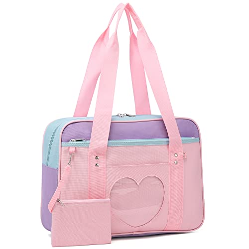 Ita Bag Heart Japanese School Bag Large Anime Shoulder Bag Kawaii Handbag for Women