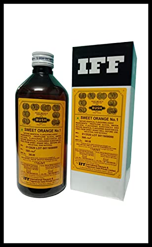 Image of Nithi Foods, IFF, Sweet Orange No. 1 - 500ml (commonly Used in Baking, Beverages, Confectionery, ice Cream, Desserts, and Savory Dishes)