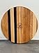 Personalized Round Cutting Board, 12” Maple & Walnut Handmade Wooden Chopping Boards, Custom Round Butcher Block with Juice Groove. Wedding, Anniversary, Housewarming