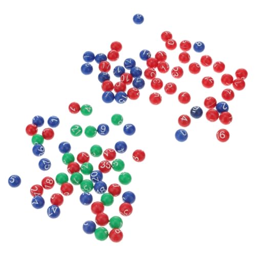 FAVOMOTO 2 Pack Raffle Number Balls Bingo Balls Small Plastic Seamless Game Balls for Parties and Events