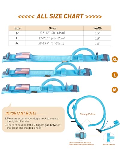 Collier tactique pour chien réfléchissant XL en métal robuste - 4