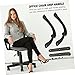 Angoily 1 Set Office Chair Armrest Replacement Grip Handles for Enhanced Comfort for Office Workers Seniors and Pregnant Women Easy Installation and Support for Relaxation