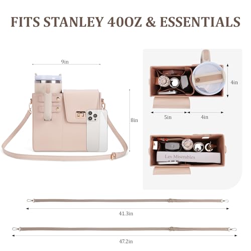 Image of Stanley Purse Cup Holder Bag- Outdoor Portable Crossbody Bag for Stanley Cup Tumbler Purse