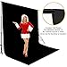 MOUNTDOG 6.5 x 10ft Black Backdrop Background for Photography, Polyester Fabric Chromakey Black Photo Backdrop Curtain Background Screen Collapsible Seamless for Photo Video Studio(Stand NOT Included)