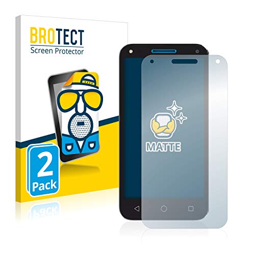 BROTECT Protector Pantalla Anti-Reflejos Compatible con Alcatel U5 3G (2 Unidades) Pelicula Mate Anti-Huellas
