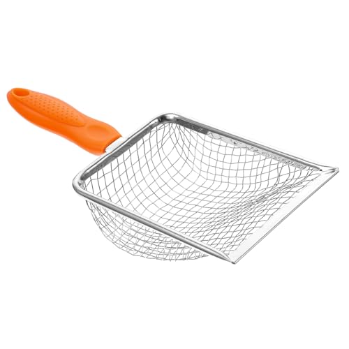 BESPORTBLE Cat Litter Scoops Stainless Steel Reptile Litter Scoop Sifter Shovel Reusable Pet Supply