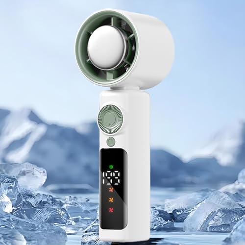 Ventilador personal recargable de 4000mAh con pantalla LED inteligente 8