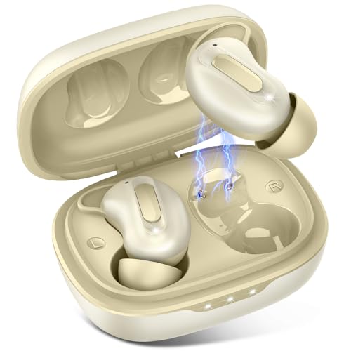 Wireless Earbuds, Mini Sleep Earbuds Bluetooth 5.4 Headphones In Ear with 4 ANC/ENC Noise Cancelling Mic, Ear Buds HiFi Stereo Deep Bass, 48H Playtime Earphones, IPX7 Waterproof, Touch Control, USB-C