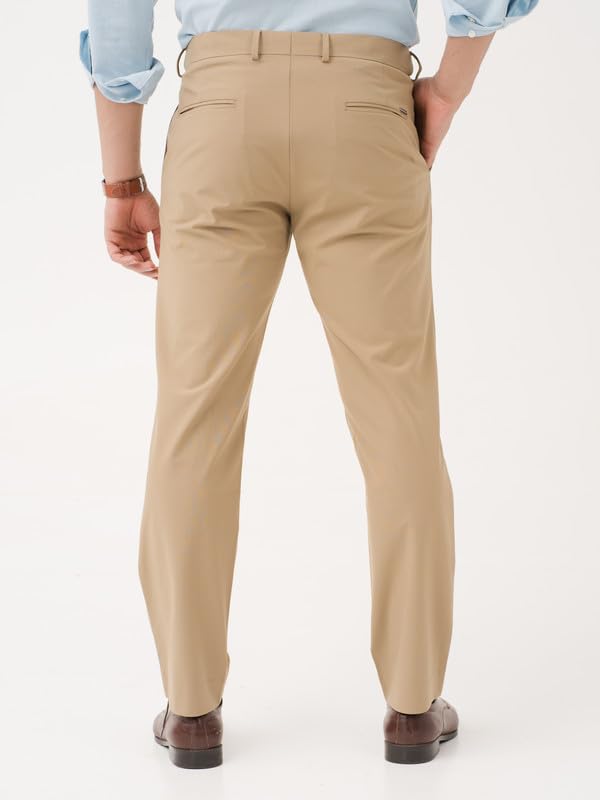 Image of The Pant Project Luxury PV Lycra Stretchable Formal Pants for Men | Stylish Relaxed Fit Men's Wear Trousers for Office or Party | Mens Fashion Dress Trouser Pant