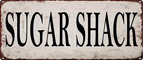 Sugar Shack Metal Signs DecorativeRusty Look Rustic Metal Signs DecorativeVintage Home Wall Decor 4x16 Inches