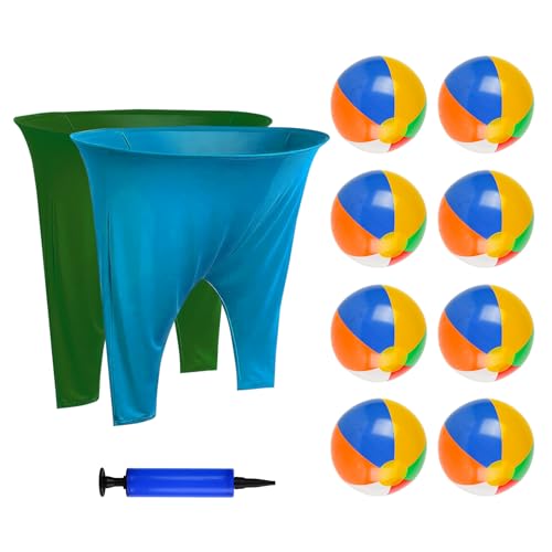 Granny Pants Yard Game 2PCS Granny Pants with 8 Bouncy Balls & 1 Pump