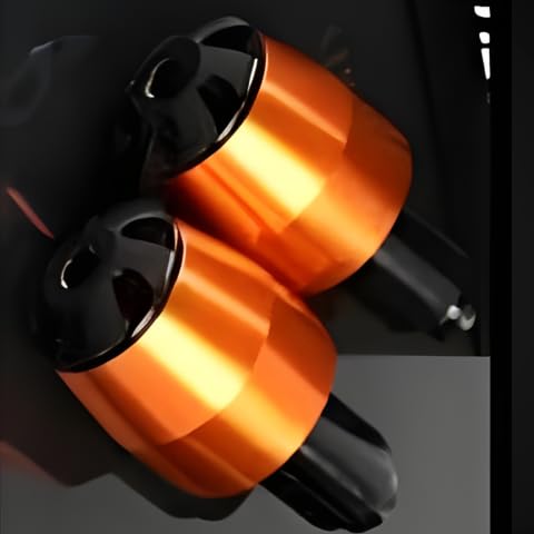 MPD-Handle Weight Set for Duke & RC Series (125, 200, 250, 390) ORANGE | Premium Bar End Balancers | Vibration Dampers & Stylish Upgrade MOTO PLANET-image-36