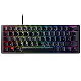 Razer Huntsman Mini (Switches Violets) - Clavier Gamer Compact � 60% (Switches Opto-M�caniques Clicky, Touches en PBT, C�ble USB-C D�tachable) Clavier AZERTY | Noir