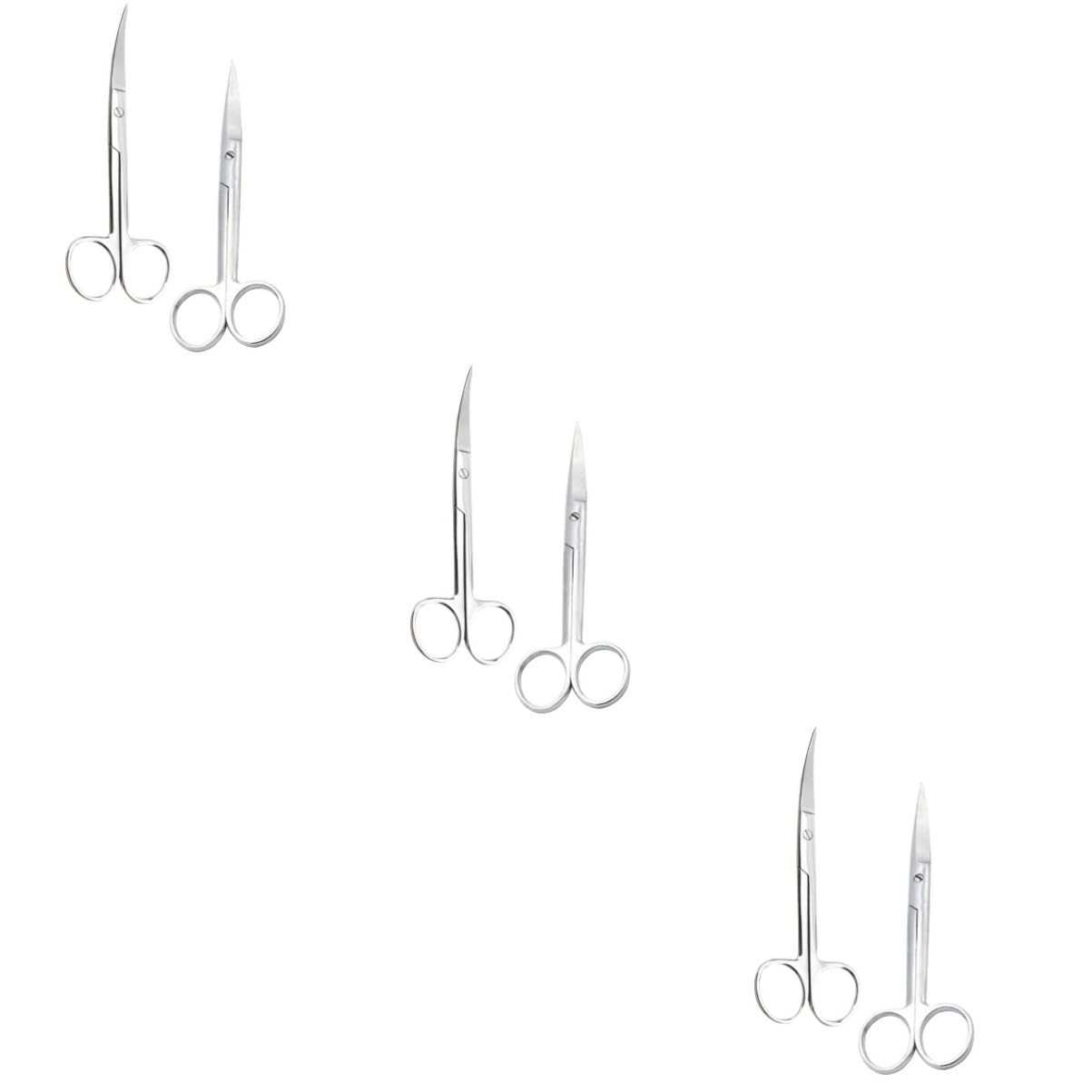 Healeved 3sets Pet Hairdressing Scissors Dog Hair Cutting Scissors Pet Hair Shaper Home Use 2pcs*3