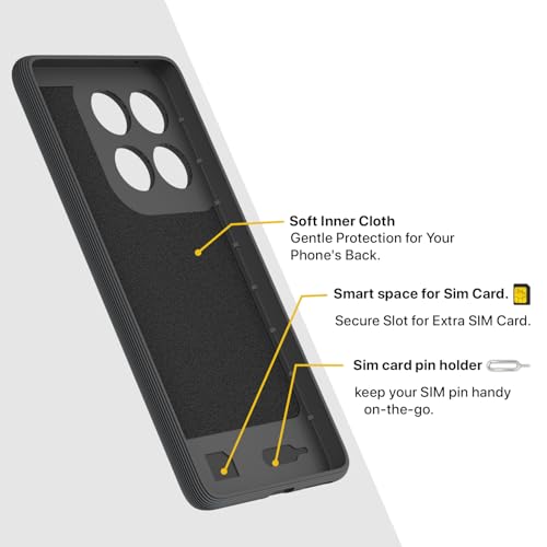 Image of Outlouders Back Cover for Motorola Moto Edge 60 5G / Motorola Moto Edge 60 Fusion 5G | Full Camera Protection | TPU Soft Flexible Shockproof Bumper Case (Grey)