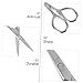 SAFIGLE 2pcs Beard and Mustache Trimmer Set Precision Scissors Leather Beauty Case for Diy Grooming