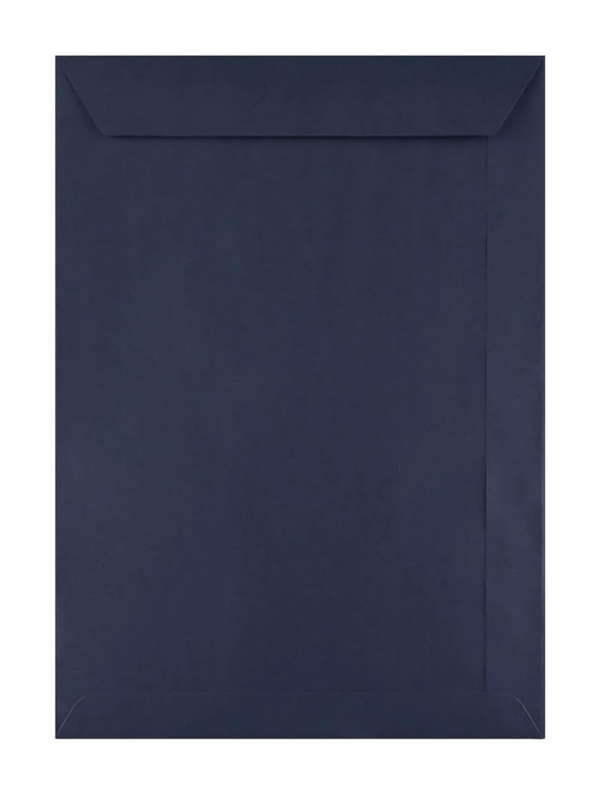 C4 Coloured Envelopes Perfect for A4 Christmas Cards Greeting Cards Invitations Office Use Peel & Seal Mailing Envelopes 324mm x 229mm Pack of 12 (Dark Blue)