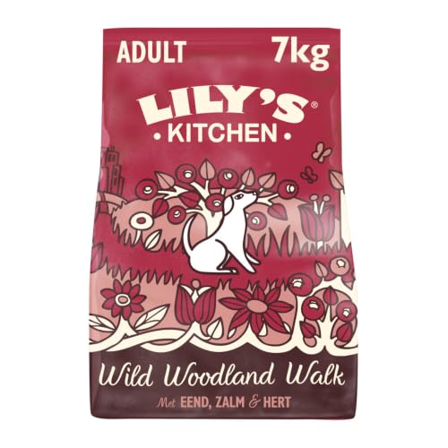 Lily's Kitchen Con ingredienti naturali Cibo secco per cani adulti Ricetta senza cereali con anatra, salmone e cervo 7kg
