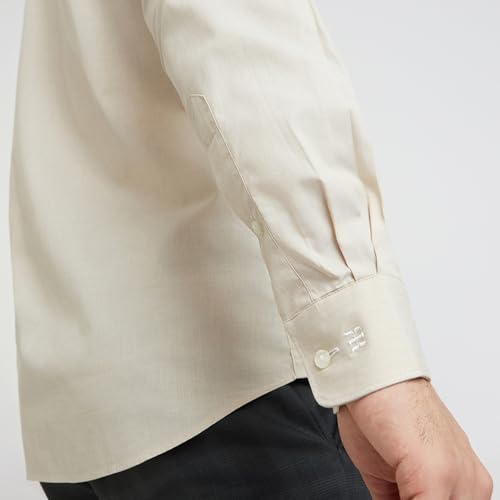 Image of Raymond Men Slim Fit Solid Pattern Pure Cotton Semi Cutaway Collar Full Sleeve Formal Shirt