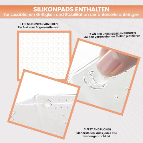 KICHLY Schubladen-Organizer 25-teilig, 4 Größen, Acryl Aufbewahrung – Ansicht 3