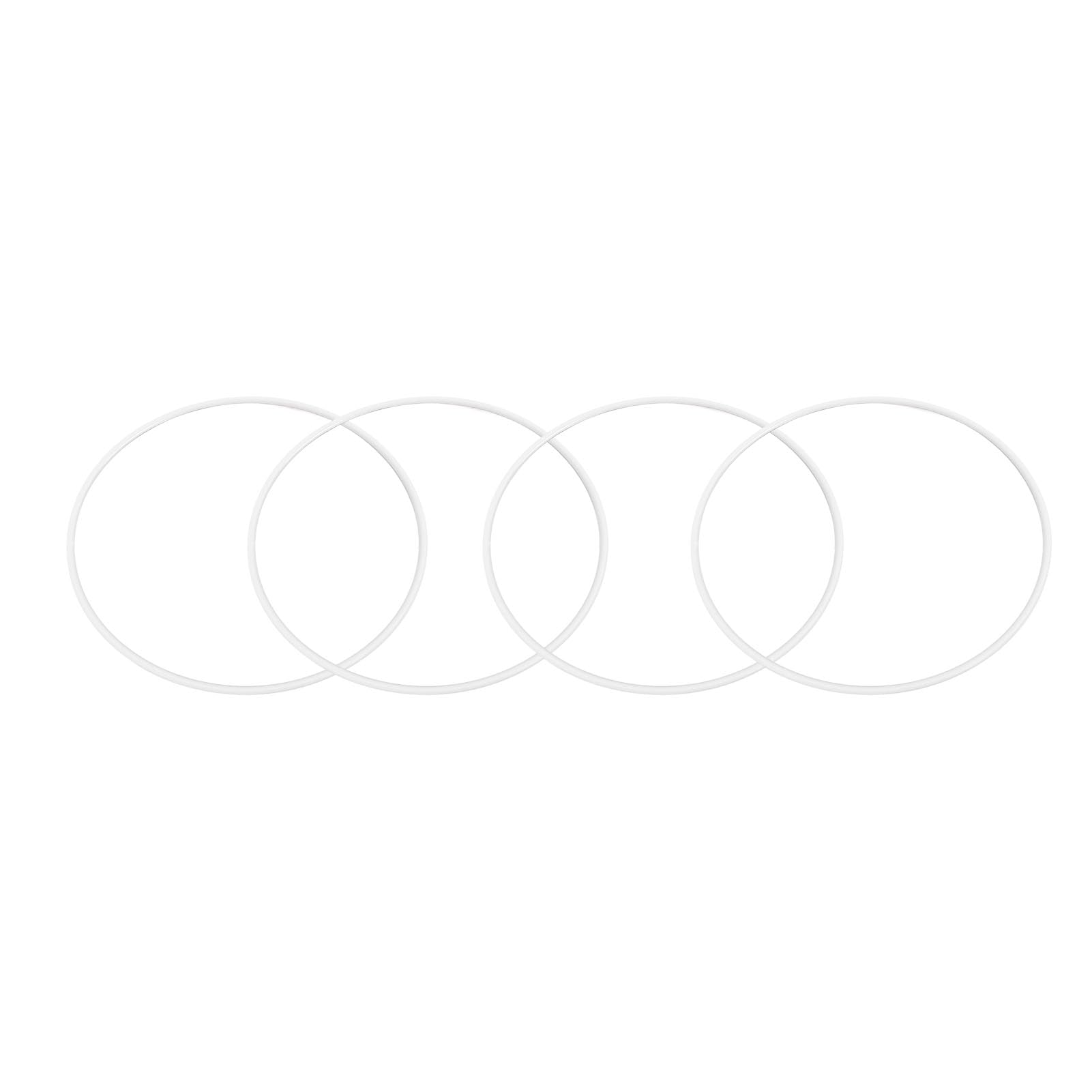 4Pcs 21 Inch Wheel Rim Protector ABS Scratch Proof Self Adhesive Wheel Rim Guard for Cars White