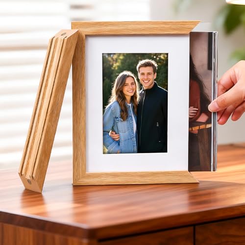 Cadre photo avec stockage 18 cm support élégant anti-désordre pour appartement