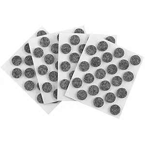 SoftTouch 4759695N Self-Stick Small Felt Pads Protect Your Hard Surfaces from Scratches, 84 Pieces, 3/8