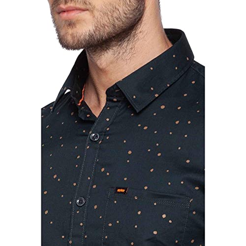 Image of Spykar Men's Printed Slim Fit Shirt